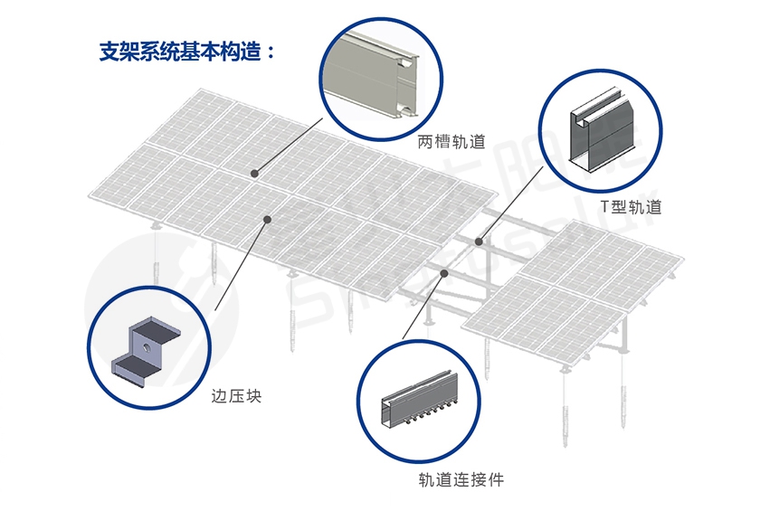 混凝土打桩光伏支架光伏发电